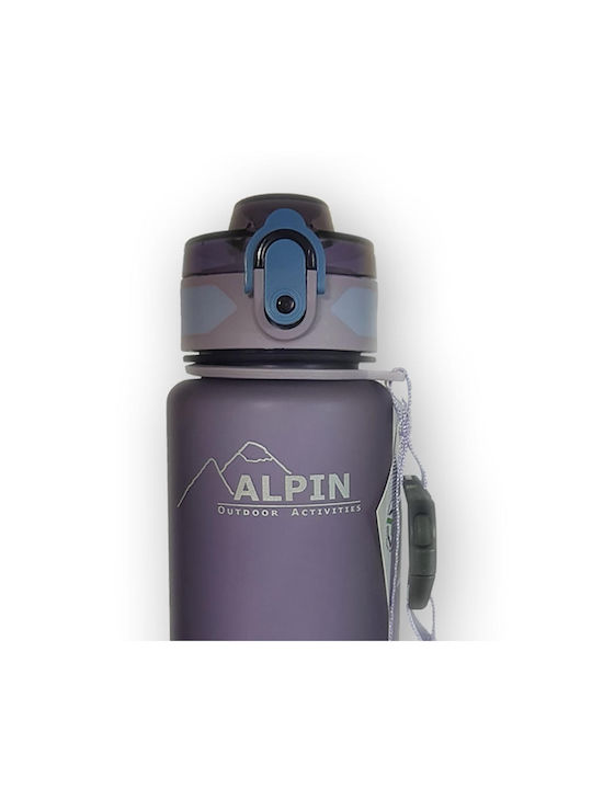 Alpin 1221PU Plastic Water Bottle 620ml Purple