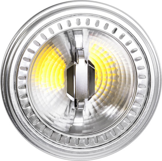 GloboStar Darko LED Bulb 14W 90mm for Socket GU10 and Shape AR111 Cool White 1694lm
