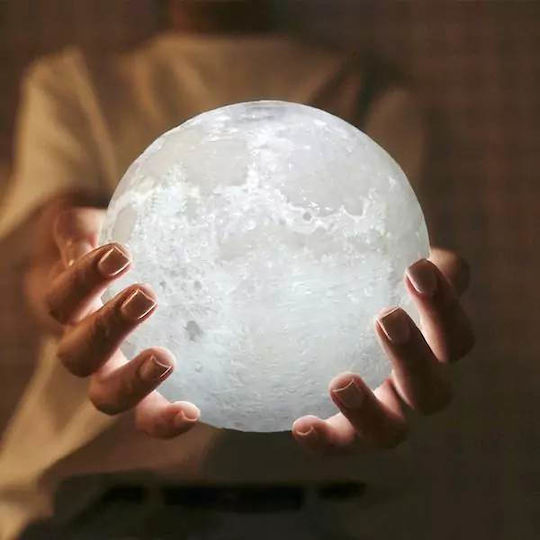 Zhtrade Lustră Decorativă Lumină de Lună Alb