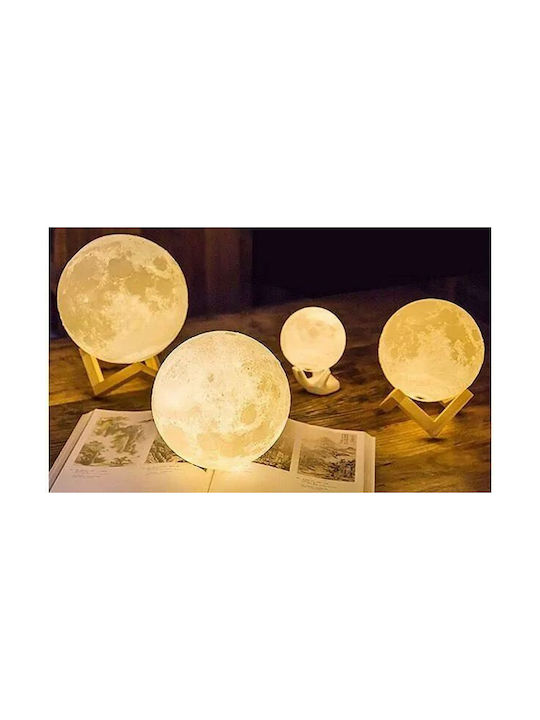 Zhtrade Διακοσμητικό Φωτιστικό LED Moon Light 15x15εκ.