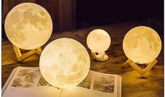Zhtrade Lustră Decorativă Lumină de Lună Alb