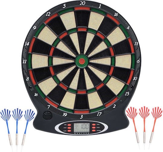 vidaXL Set with Electronic Target & 6 Darts