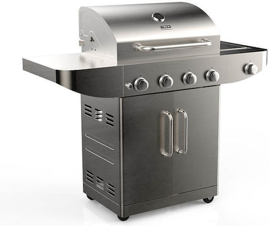 Teka Gourmet 4100 G Gasgrill Rost 44.5cmx65.5cmcm mit 2 cm 3.22kW und Seitenbrenner