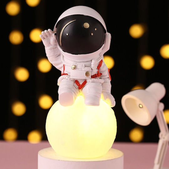 Φωτάκι Νυκτός Astronaut Μπαταρίας Λευκό Θερμό