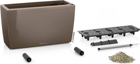Lechuza Cararo Premium Αυτοποτιζόμενη Γλάστρα Πλαστική Taupe 75x30x42.5εκ.