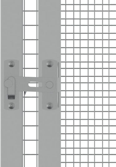 vidaXL 171548 Verzinkter Stahlkäfig für Vögel 111cmx107cmx211.5cmcm.
