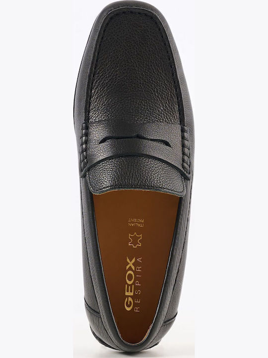Kosmopolis Men's Leather Moccasins Black