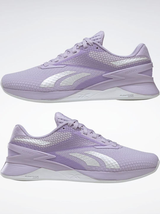 Reebok Nano X3 Γυναικεία Αθλητικά Παπούτσια για Προπόνηση & Γυμναστήριο Purple Oasis / Cold Grey / Vector Blue
