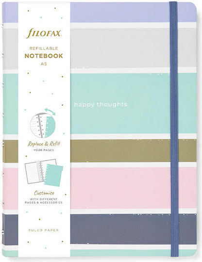 Filofax Good Vibes Notebook 56 Sheets A5 Ruled with Pen Holder