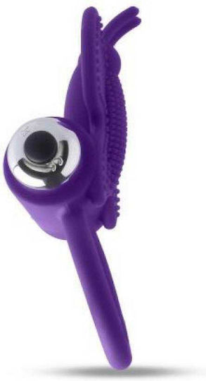 Toyz4lovers Butterfly Vibrating Cock Ring Cock Silicon Purple