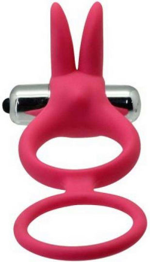 Toyz4lovers Couple Enhancer Δονούμενο Δαχτυλίδι Πέους & Όρχεων Σιλικόνης Pink