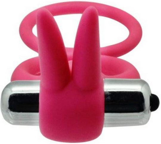 Toyz4lovers Couple Enhancer Δονούμενο Δαχτυλίδι Πέους & Όρχεων Σιλικόνης Pink