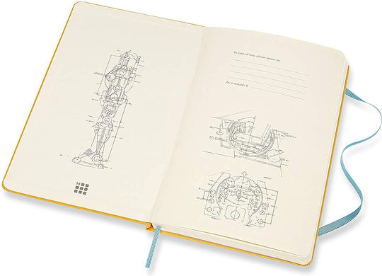 Moleskine Gundam Notebook Ruled with Elastic Yellow