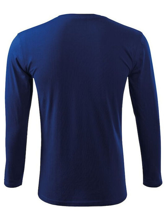 Malfini Men's Long Sleeve Promotional Blouse Blue