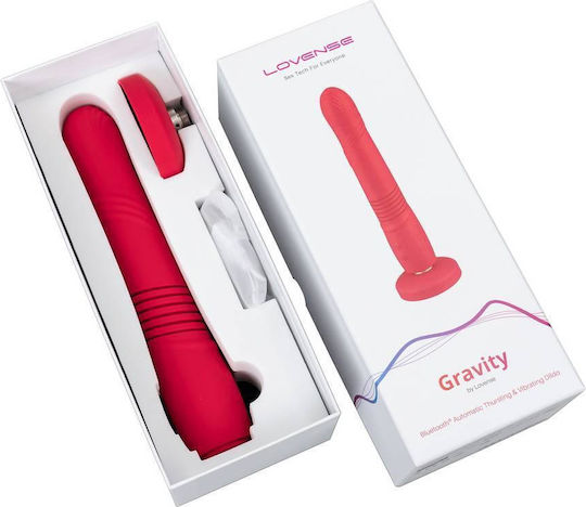 Lovense Gravity Double Vibrator with Remote Control 13cm Red