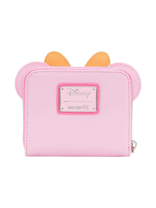 Loungefly Minnie Mouse Παιδικό Πορτοφόλι με Φερμουάρ για Κορίτσι Ροζ WDWA2266