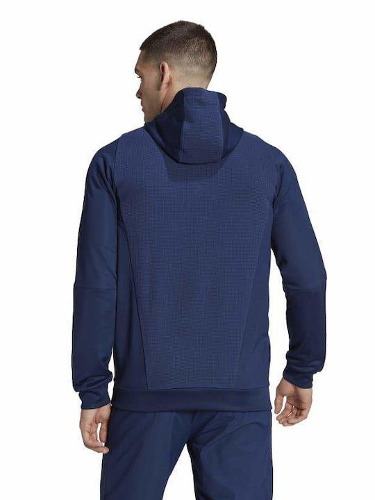 Adidas Tiro 23 Competition Men's Sweatshirt with Hood Navy Blue