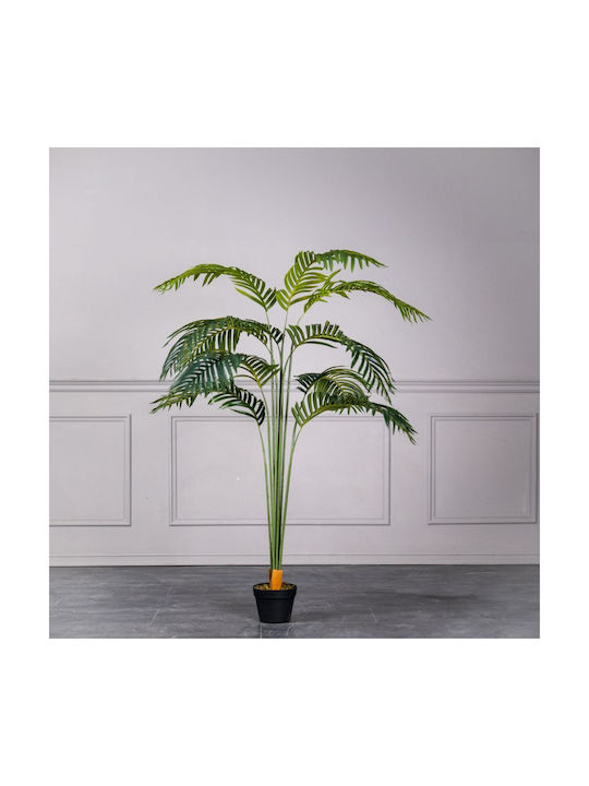 Supergreens Artificial Plant in Pot Areca Palm Green 180cm 1pcs