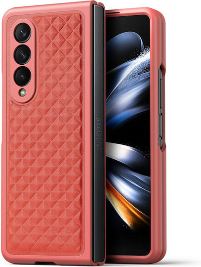 Dux Ducis Venice Back Cover Synthetic Leather Red Brown (Galaxy Z Fold4)