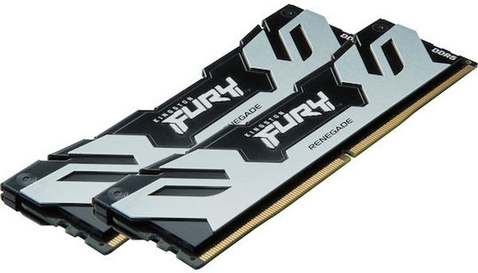 Kingston Fury Renegade Silver DDR5 32GB RAM with 2x16GB Modules and Speed 7200 for Desktop