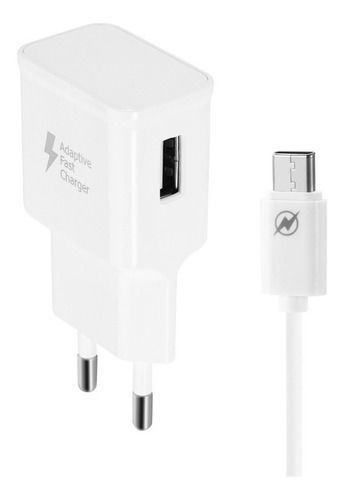 QIHANG Φορτιστής με Θύρα USB-A και Καλώδιο micro USB Quick Charge 2.0 Λευκός (Z03)