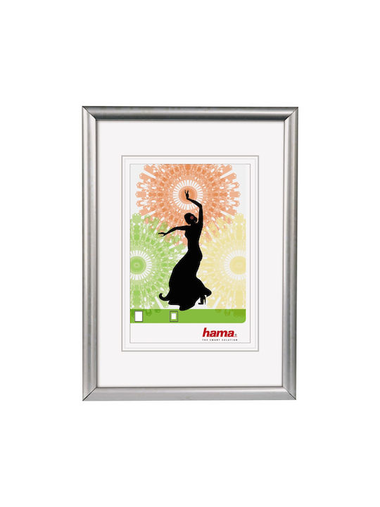 HAMA Wall Frame Plastic Madrid Silver 30x45cm with Silver Frame