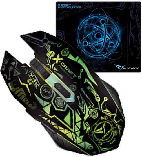 Alcatroz X-Craft Quantum Z7000 RGB Gaming Gaming Maus 3200 DPI Schwarz