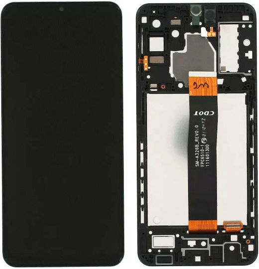 Οθόνη OLED mit Touch-Mechanismus für Galaxy A32 4G (Schwarz)