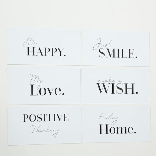 ArteLibre Hängende Wanddekoration Wish aus Metall 40x20cm