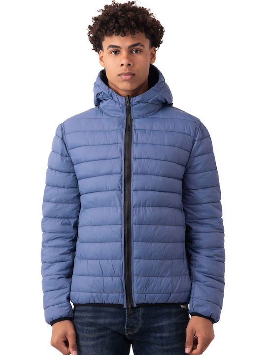 Paul Зимно Мъжко Яке Puffer Двустранно Тъмносин