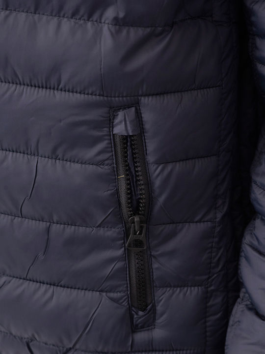 Paul Зимно Мъжко Яке Puffer Двустранно Тъмносин