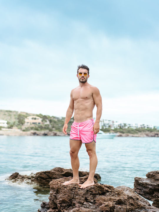 3Guys 14-308 Men's Swimwear Shorts Pink 14-308