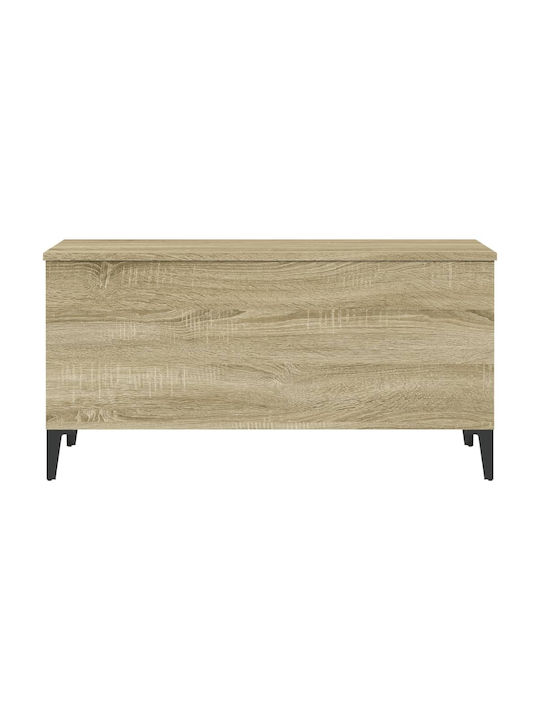 Rectangular Central Wooden Coffee Table with Lifting Mechanism Sonoma M90xW44.5xH45cm