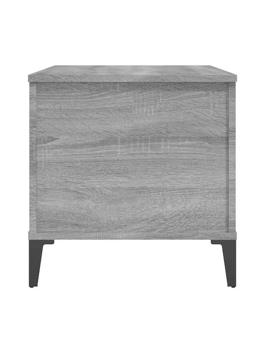 Rectangular Central Wooden Coffee Table with Lifting Mechanism Gray 90x44.5x45 cm