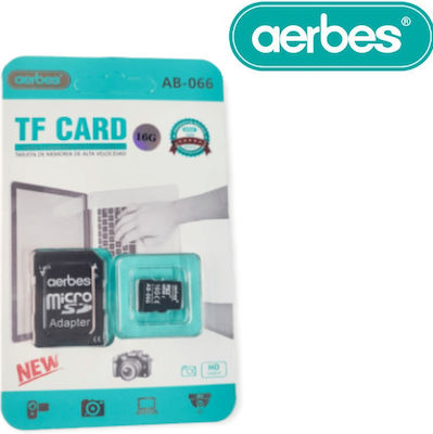 Aerbes AB-S066 microSDXC 16GB mit Adapter