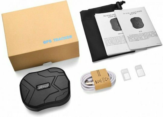Tkstar GPS Tracker TK905B GSM / LBS για Φορτηγά / Αυτοκίνητα / Μηχανές Αδιάβροχο IP65