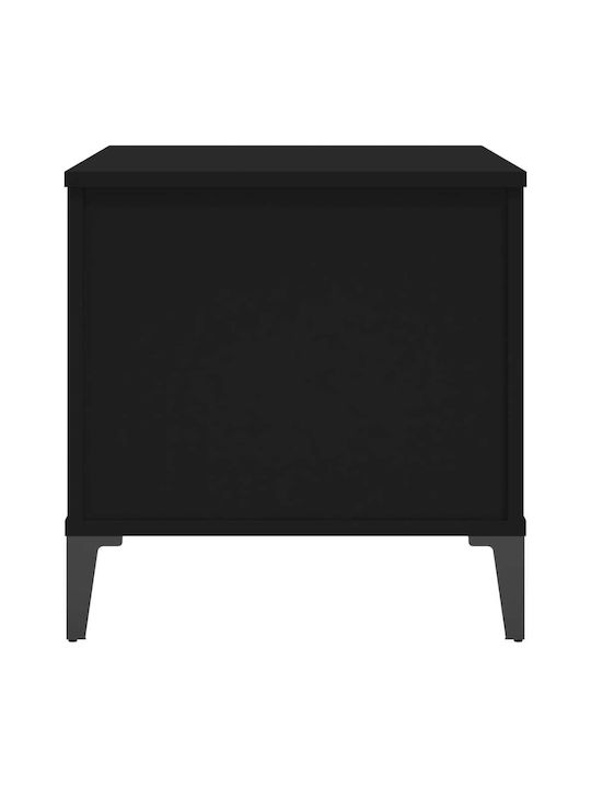 vidaXL Kaffeetisch Zentral Rechteckig Aus Holz Mit Hebemechanismus Schwarz M60xB44,5xH45cm