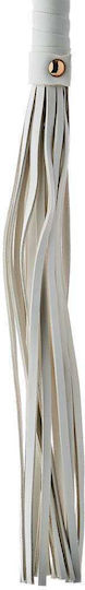 Dream Toys Blaze Elite Vegan Leather Flogger Whip White