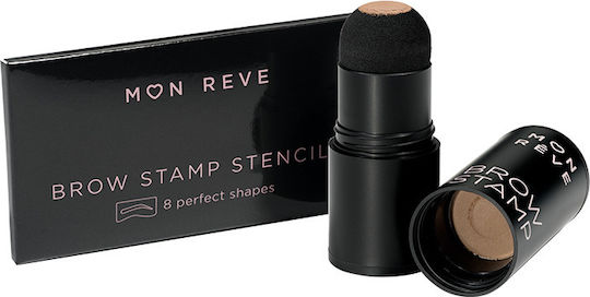 Mon Reve Stamp & 8 Stencils Στάμπα για Φρύδια 03 Brunette