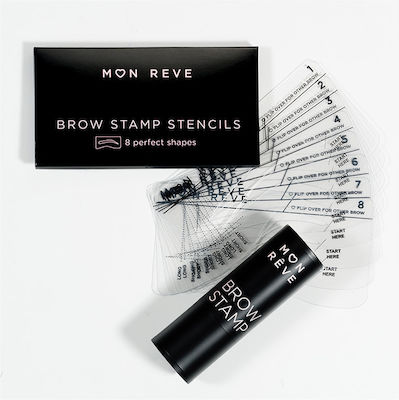 Mon Reve Stamp & 8 Stencils Σκιά για Φρύδια 03 Brunette