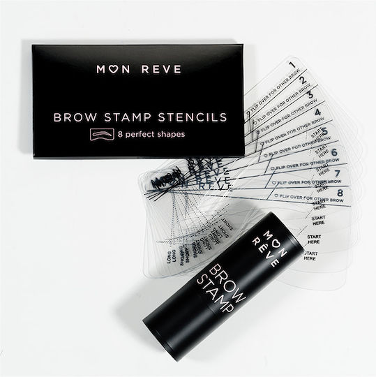 Mon Reve Stamp & 8 Stencils Eyeshadow for Eyebrows 04 Cocoa