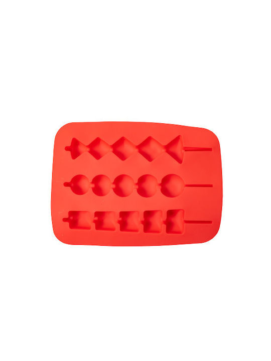 Sugar Love No Coating Silicone Ice Cream & Ice Lolly 3 Cups Baking Pan 20x11x2cm