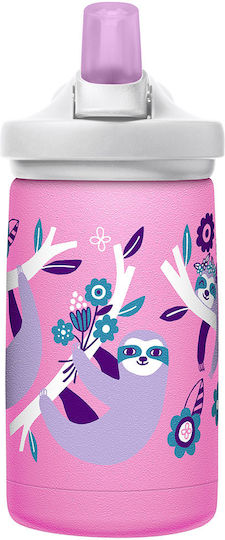 Camelbak Eddy+ Kids Water Bottle Thermos Stainless Steel with Straw Pink 350ml