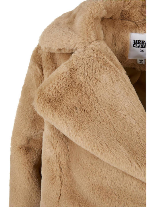 Κοντή Γυναικεία Γούνα Dark Beige