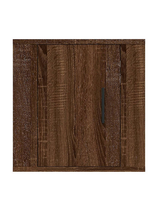 Wand-Kabinette Braune Eiche (2 Stück) 40x34,5x40cm