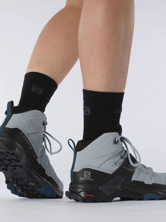 Salomon X Ultra 4 Încălțăminte De Drumeție Pentru Femei Tip Botine Impermeabil Cu Membrana Gore-Tex Albastre