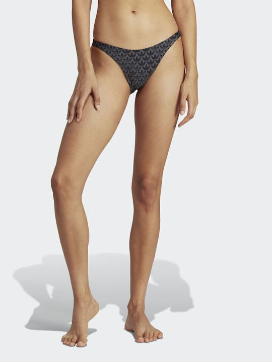 Monogram Bikini Slip Μαύρο