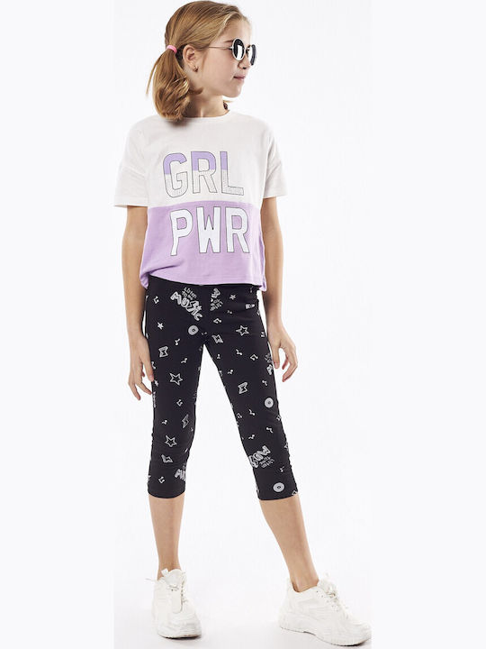Evita Kids Set with Lilac Leggings 2 Pieces