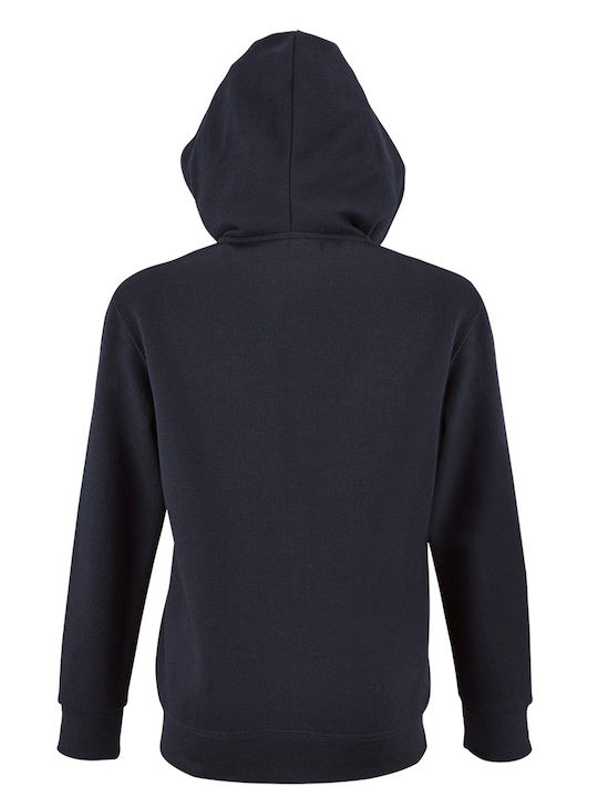 Kids Moda Men's Sweatshirt Jacket with Hood and Pockets Navy Blue