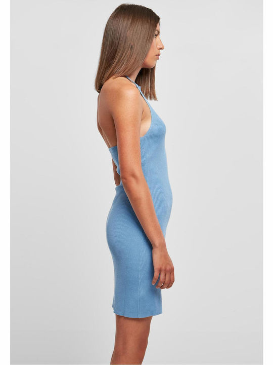 Summer Mini Evening Dress Light Blue